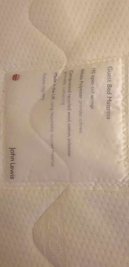 Photo of free Two John Lewis Single Matresses (Bexleyheath DA6) #2