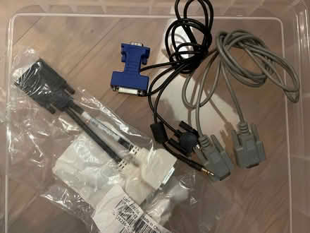 Photo of free Old style computer cables (Bosham PO18) #1