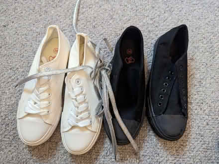 Photo of free 2 pairs plimsoles new size 38 (Dyke Road area BN1) #4