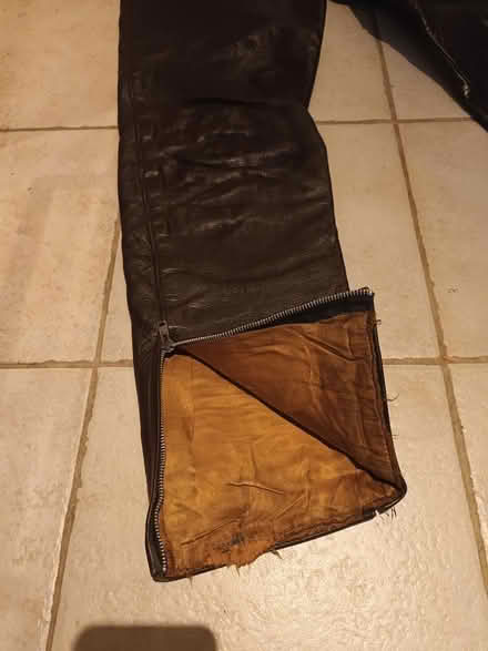 Photo of free Leather motorbike trousers 34" (Aylesford ME20) #3