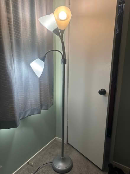 Photo of free Silver standing lamp (Olney) #1