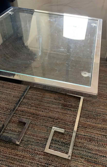 Photo of free Glass sofa side table (DA13) #1