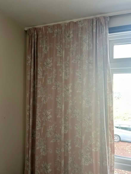 Photo of free Lined curtains pink (SE21 (SE21 (SE21 (West Dulwich)) #1