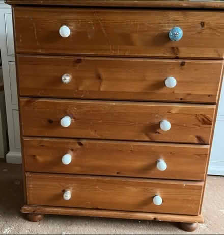 Photo of free Pine 5 drawer chest (HP1) #4