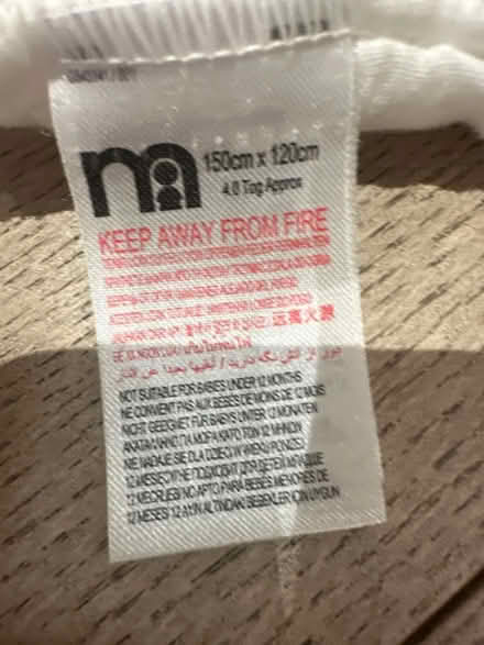 Photo of free Coy duvet - mothercare (Beckenham, Kent) #2