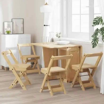 Photo of Foldable dining table & chairs (Market Drayton) #1