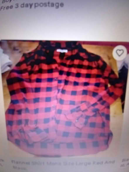 Photo of Check red and black lumber shirt (coventry CV6) #1