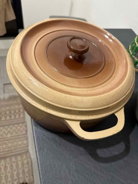 Photo of free Large casserole cast iron pot (Purley) #1