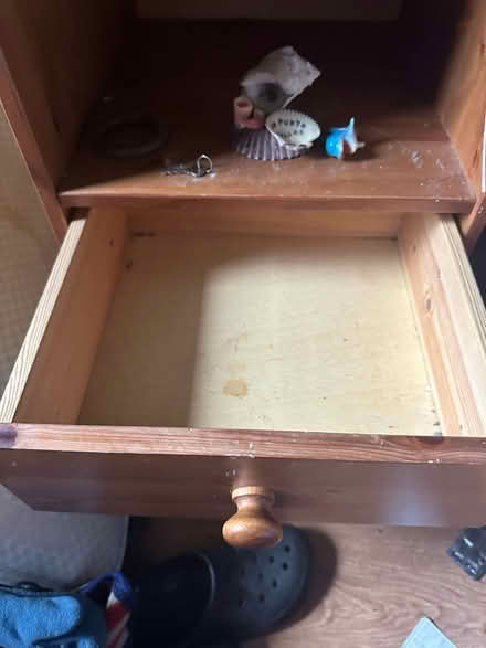 Photo of free Pine Bedside table with top shelves (S7 Netheredge) #2