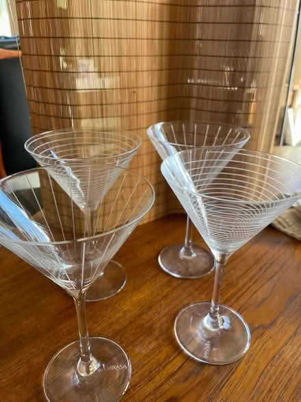 Photo of free 4 Mikasa martini or dessert glasses (San Rafael above Sun Valley) #2