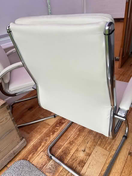 Photo of free 2 x cream leather look office chair (BH231HG) #4