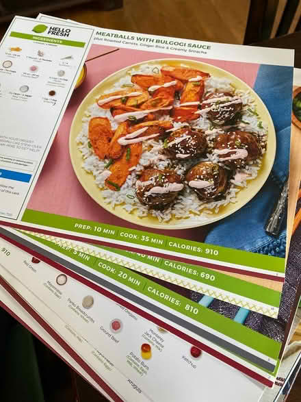 Photo of free 29 hello fresh recipe cards (Columbus) #1