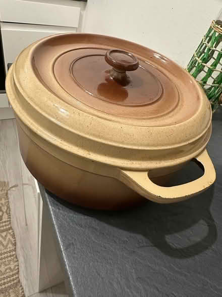 Photo of free Large casserole cast iron pot (Purley) #3