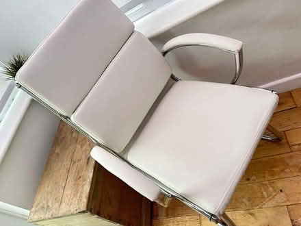 Photo of free 2 x cream leather look office chair (BH231HG) #3