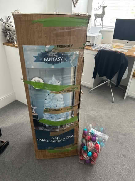 Photo of free 6.5 ft White Christmas Tree (CT5) #1