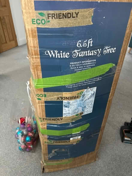 Photo of free 6.5 ft White Christmas Tree (CT5) #2