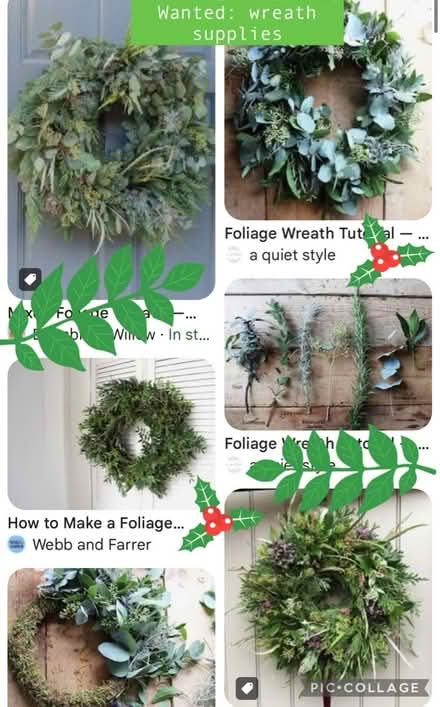 Photo of free Wreath making foliage/accessories (CB3) #2
