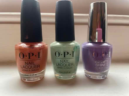 Photo of free 3 almost full OPI nail varnish (E8) #1