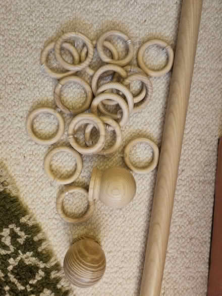 Photo of free 170cm curtain pole, rings & ends (Emsworth) #1