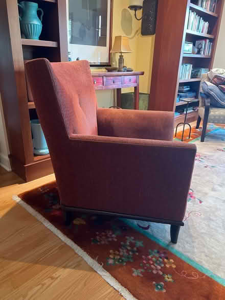 Photo of free Fabric upholstered lounge chair (Inner NE Portland) #2