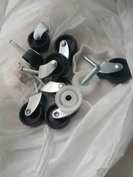 Photo of free 8 castors and a few other bits (Borehamwood WD6) #1