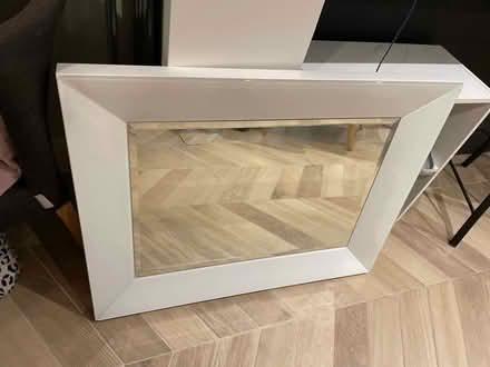 Photo of free Large white and glass wall mirror (The Rowans Baldock) #1
