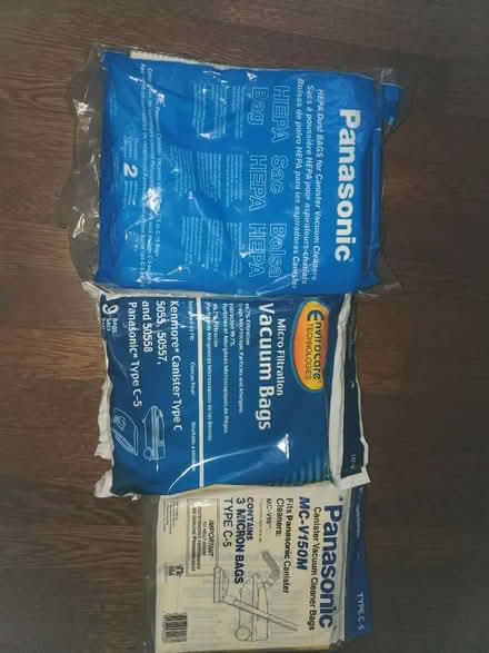 Photo of free Panasonic C-5 Vacuum bags, filters (Upper West Side, 108/Broadway) #1