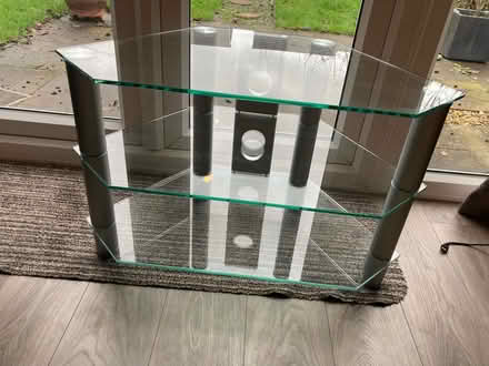 Photo of free Glass TV stand (High Wood, Lancaster) #1