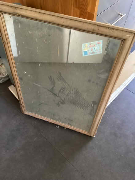 Photo of free Wooden framed mirror (Horspath OX33) #2