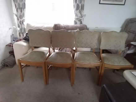 Photo of free 1950s dining chairs (4) (Edinburgh EH10 Buckstone) #1