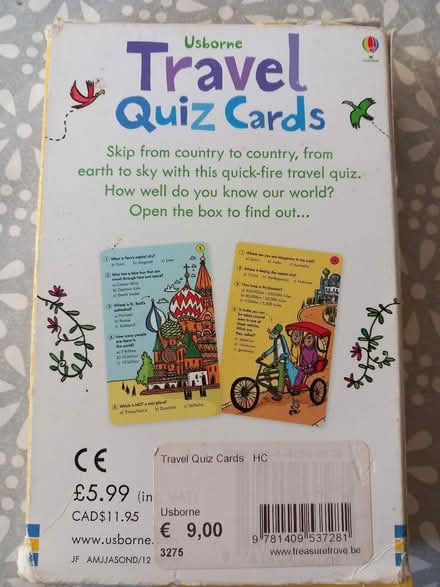 Photo of free Kids' travel quiz cards (Mayford GU22) #1