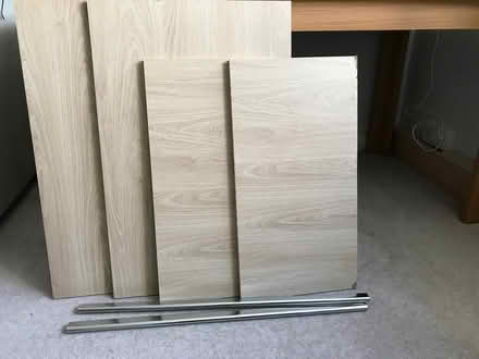 Photo of free Oak veneer shelving and clothes rail (Kingston KT1) #1