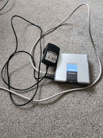 Photo of free Linksys Internet adapter and connecting cables (Stainton CA11) #2