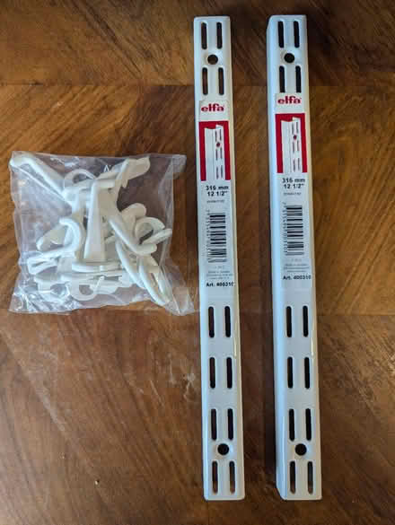 Photo of free 2x wall bands and hooks (Elfa) (SW9) #1