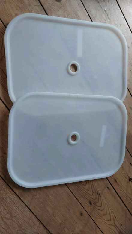Photo of free 16 white trofast box lids (North Abingdon OX14) #1