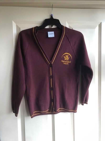 Photo of free Hammond school uniform cardigan size - 30 inch (Horsell GU21) #1