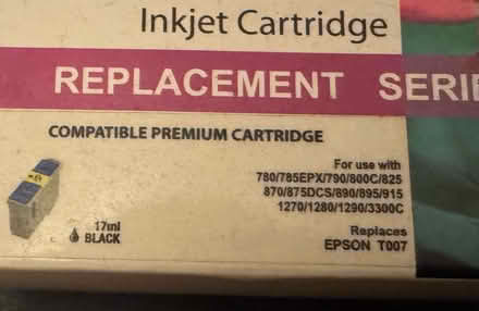 Photo of free Compatible inkjet replacement cartridge for T007 Epson (Kelvedon CO5) #2