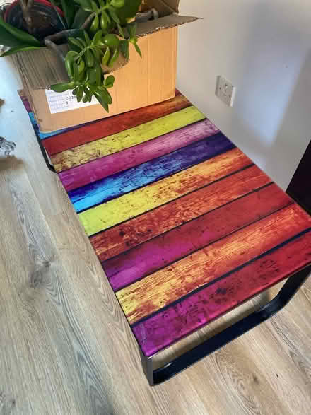 Photo of free Glass topped coffee table (B29) #2