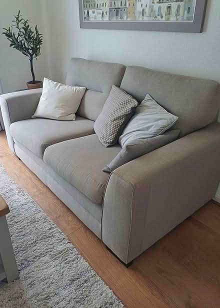 Photo of free Grey 2 seater sofa (Ty Canol, Cwmbran.) #1