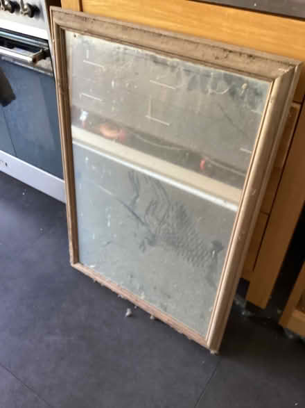 Photo of free Wooden framed mirror (Horspath OX33) #1
