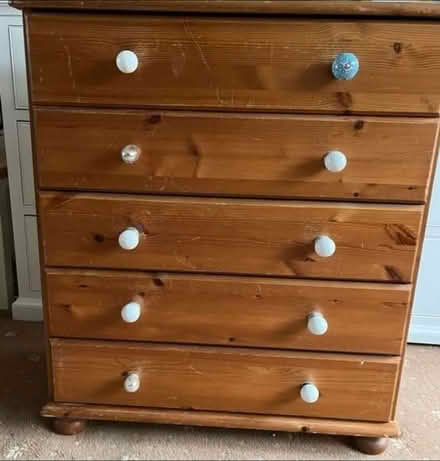 Photo of free Pine 5 drawer chest (HP1) #1