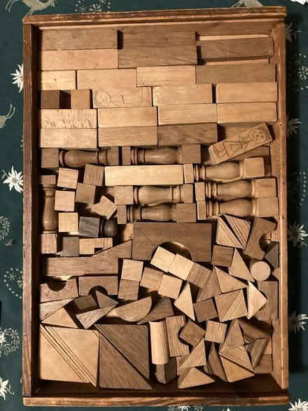 Photo of free Antique box of children’s bricks (Headington OX3) #2