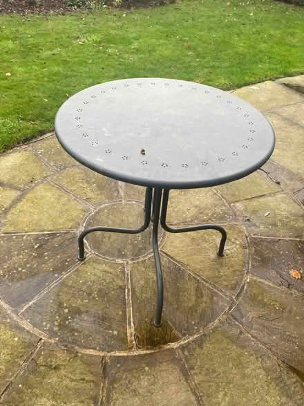 Photo of free Outside garden table black metal ikea (Harrogate HG2) #1
