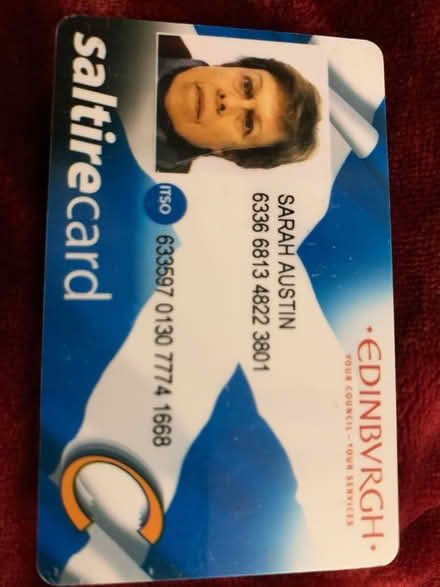 Photo of Lost saltire card (Colinton, EH13) #1