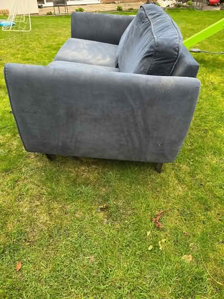 Photo of free Three seater navy sofa (Tring HP23) #3