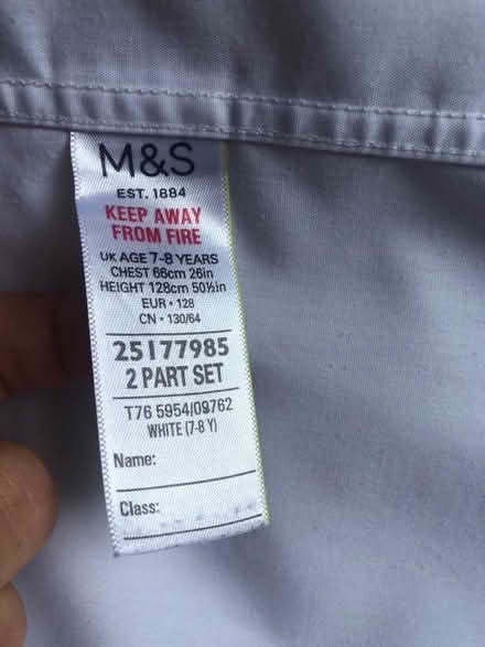 Photo of free School uniform shirts size for 7-8 year old (Horsell GU21) #3