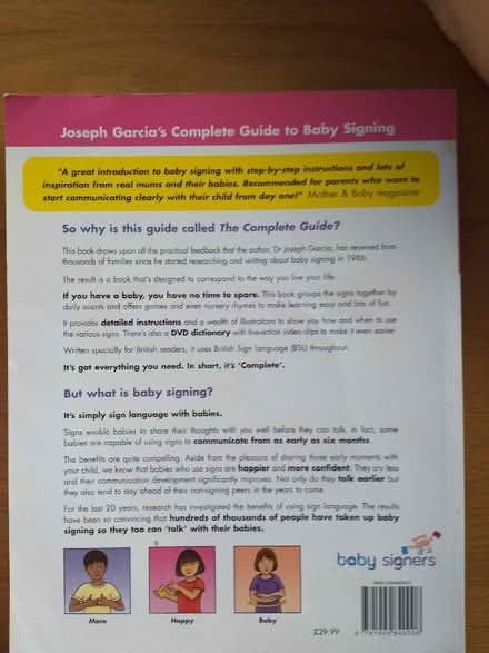 Photo of free Baby Signing, book & DVD (Clewer Green SL4) #2