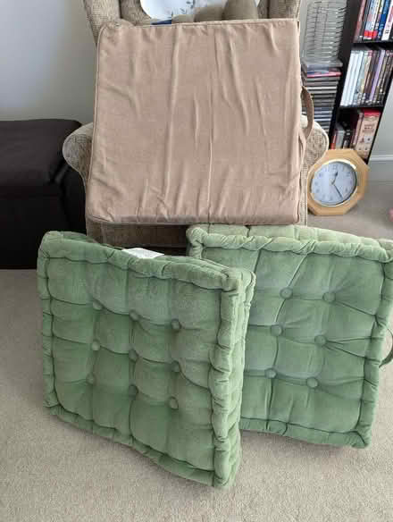 Photo of free 3 Armchair/Sofa Booster Cushions (West Worthing BN11) #1