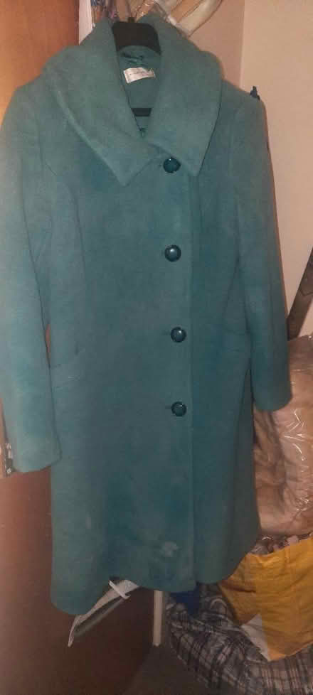 Photo of free Teal Green wool Coat (BD7) #1