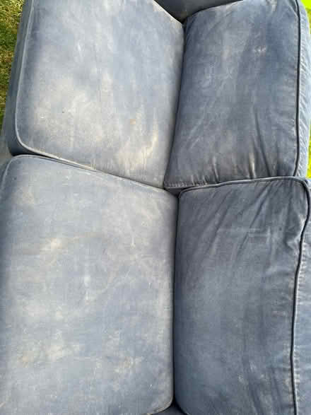 Photo of free Three seater navy sofa (Tring HP23) #2